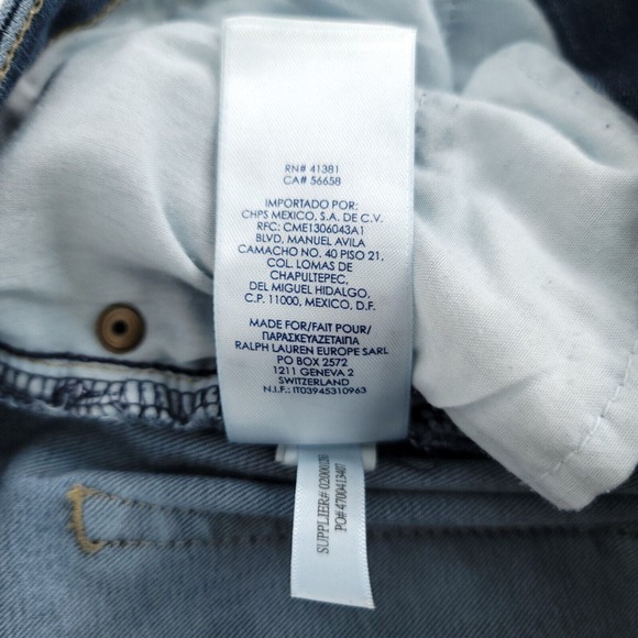 Chaps Denim Daniella Curvy Womens Size 8P Straight Leg Stretch Light Wash Blue - Picture 6 of 8